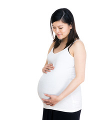 Asia pregnant woman