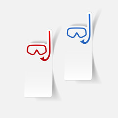 realistic design element: diving