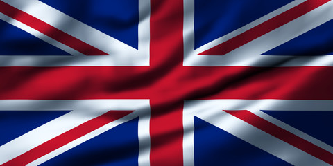 Waving flag, design 1 - United Kingdom