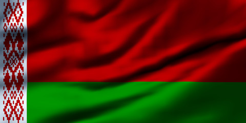 Waving flag, design 1 - Belarus