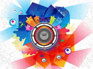 abstract colorful musical background