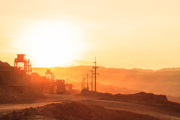 Pit in Sunset