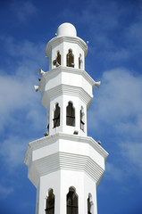 Minaret of Tengku Tengah Zaharah Mosque in Terengganu