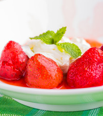 Strawberry and cream