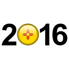 Flag button - New Mexico