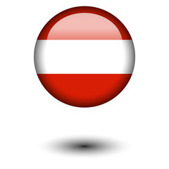 Flag button illustration - Austria