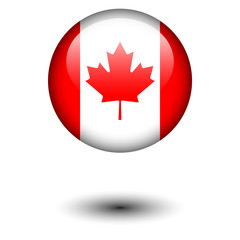 Flag button illustration - Canada