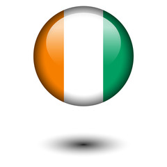 Flag button illustration - Ivory Coast