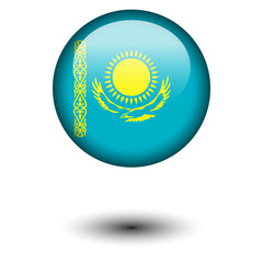 Flag button illustration - Kazakhstan
