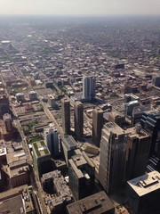 chicago mit wolkenkratzer und city