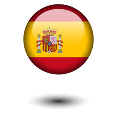 Flag button illustration - Spain