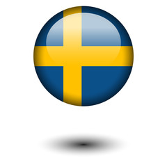 Flag button illustration - Sweden