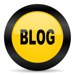 blog black yellow web icon