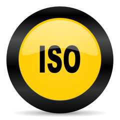 iso black yellow web icon