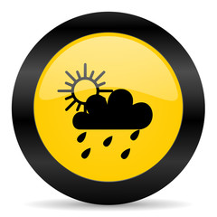 rain black yellow web icon