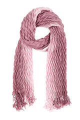 a scarf is lilac corrugated