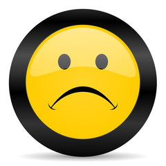 cry black yellow web icon