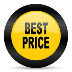 best price black yellow web icon