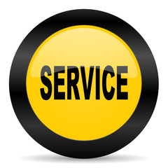 service black yellow web icon