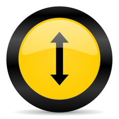 arrow black yellow web icon