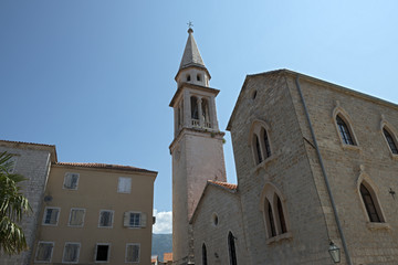 St. Ivan's church in Old Town of Budva, Montenegro.