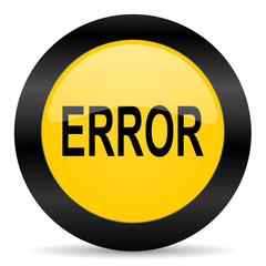 error black yellow web icon