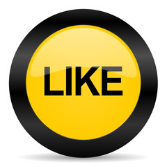 like black yellow web icon
