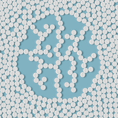 pills concept: brain