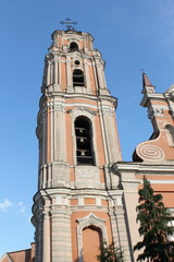 All Saints Church bell tower in Vilnius