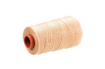 Yarn thread for crafts isolated on white with clipping path