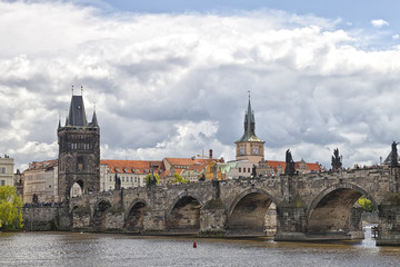 Fototapeta na wymiar Prague Charles bridge