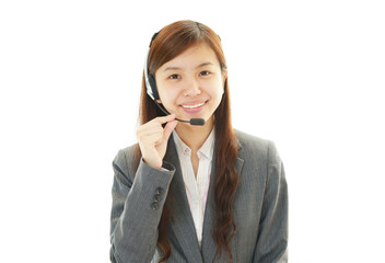 笑顔のオペレーター