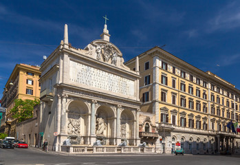Fototapeta na wymiar Fontana dell'Acqua Felice in Rome, Italy