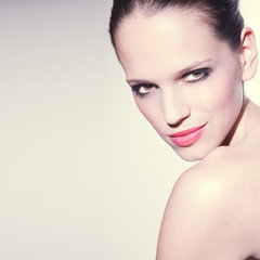Naklejka premium Beautiful woman portrait