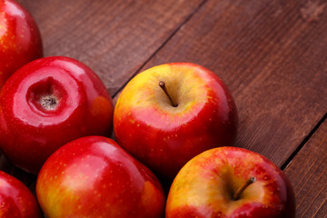 red ripe apples