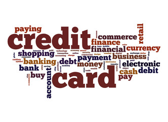 Credit card word cloud