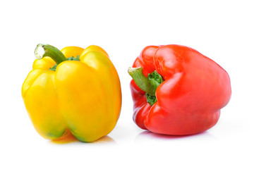sweet pepper isolated on white background