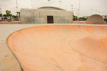 modern skatepark