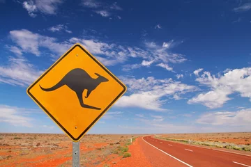 Abwaschbare Fototapete Australien Australische endlose Straßen