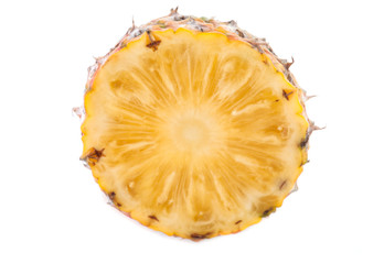 Pineapple fruit on white