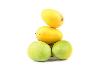 Fresh mango isolated on white background