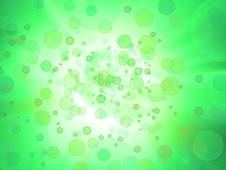 green sky and circles background