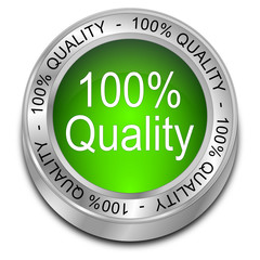100% Quality Button