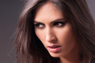 Fototapeta premium the pretty woman with the fantastic cosmetic picture