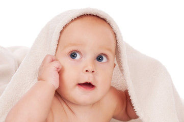 small child with clipping path