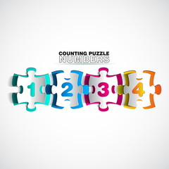 Vector progress icons - one two three four