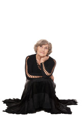 Fototapeta premium Elegant elderly woman
