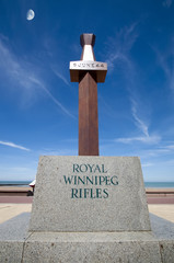 France, Courseulles sur mer - Monument canadien