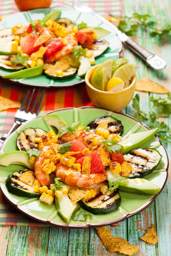Mexican Grilled Shrimp Salad