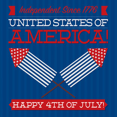 Independence Day card in vector format.